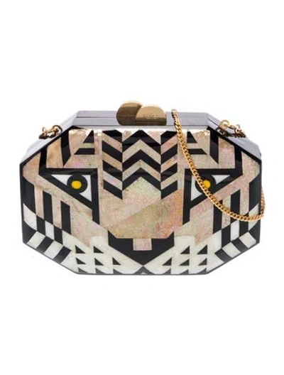 Pre-owned Rafe Mother Of Pearl Clutch In Blue