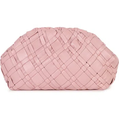 Rafé New York Rafe New York Aya Woven Leather Frame Clutch In Pink