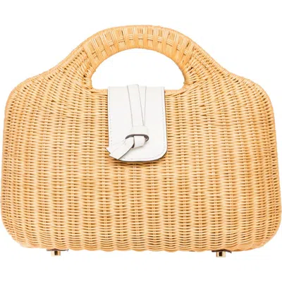 Rafé New York Rafe New York Gen Cut Out Handle Clutch In White