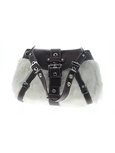 Pre-owned Rafé New York Leather Shoulder Bag In Ivory
