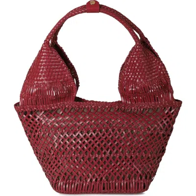 Rafé New York Rafe New York Margarita Woven Tote In Burgundy