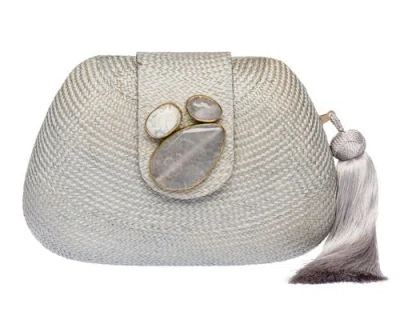 Rafé New York Rafe New York Tamu Bean Clutch In Gray