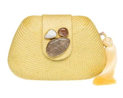 Rafé New York Rafe New York Tamu Bean Clutch In Yellow