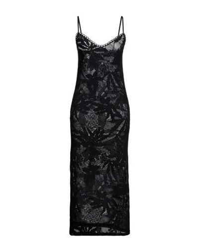 Raffaela D'angelo Woman Maxi Dress Black Size S Polyester, Elastane