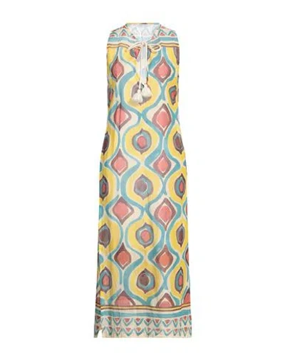 Raffaela D'angelo Woman Maxi Dress Yellow Size M Organic Cotton