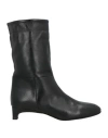 Raffaele Genga Woman Ankle Boots Black Size 9 Leather