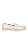 Raffaele Pintucci  Bari Raffaele Pintucci Bari Woman Espadrilles Silver Size 8 Leather In Silver