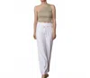 Raffaello Rossi Candice Straight Classic Pants In White In White