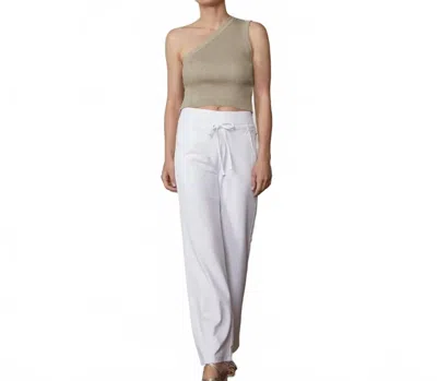 Raffaello Rossi Candice Straight Pants In White