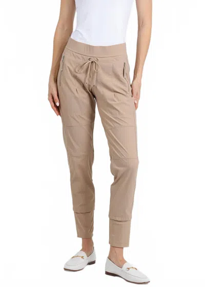 Raffaello Rossi Candy Jogger Pants In Warm Taupe In Brown