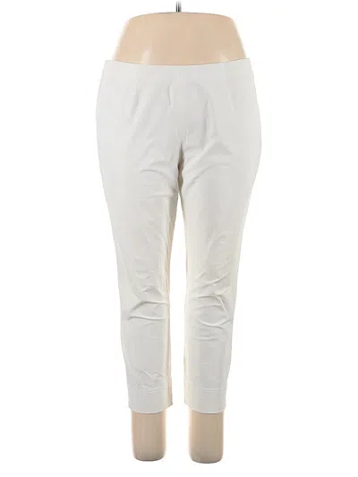 Pre-owned Raffaello Rossi Casual Pants In Ivory