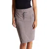 RAFFAELLO ROSSI NELE KNEE LENGTH SKIRT IN WARM GREY