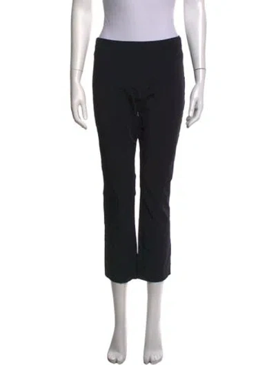 Pre-owned Raffaello Rossi Nylon Straight Leg Pants In Black