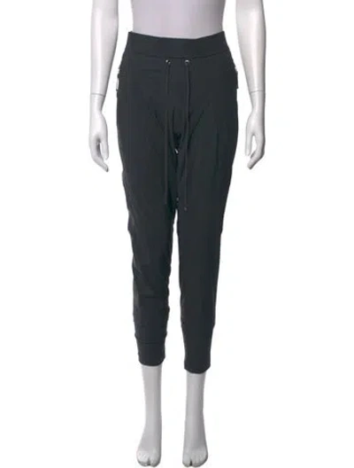 Pre-owned Raffaello Rossi Nylon Straight Leg Pants In Gray