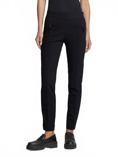 Raffaello Rossi Otti Jersey Trouser Pant In Black In Blue