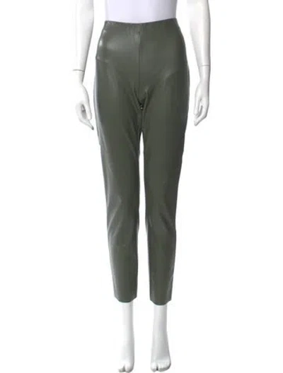 Pre-owned Raffaello Rossi Skinny Leg Pants In Green