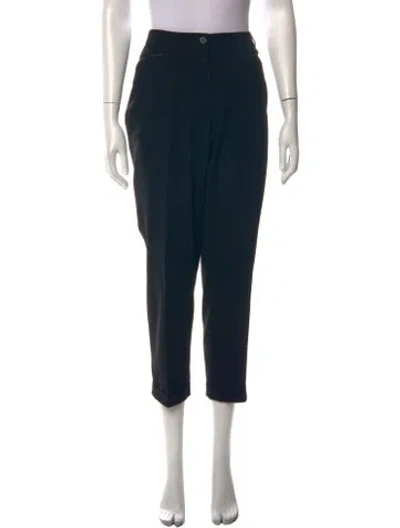 Pre-owned Raffaello Rossi Straight Leg Pants In Black