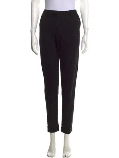 Pre-owned Raffaello Rossi Straight Leg Pants In Black