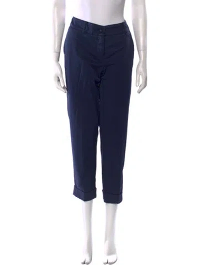 Pre-owned Raffaello Rossi Straight Leg Pants In Blue