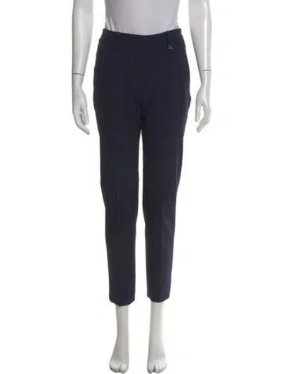 Pre-owned Raffaello Rossi Straight Leg Pants In Blue