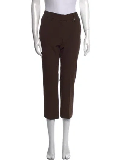 Pre-owned Raffaello Rossi Straight Leg Pants In Brown