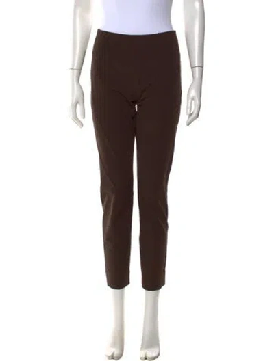 Pre-owned Raffaello Rossi Straight Leg Pants In Brown
