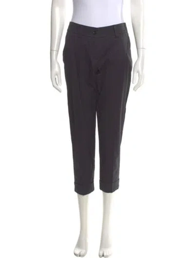 Pre-owned Raffaello Rossi Straight Leg Pants In Gray