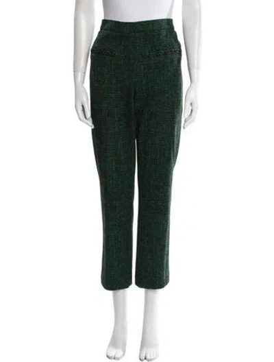 Pre-owned Raffaello Rossi Straight Leg Pants In Green