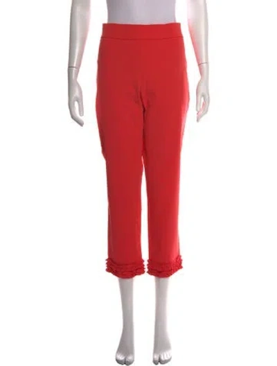 Pre-owned Raffaello Rossi Straight Leg Pants In Orange