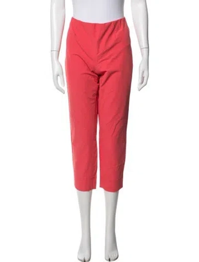 Pre-owned Raffaello Rossi Straight Leg Pants In Pink