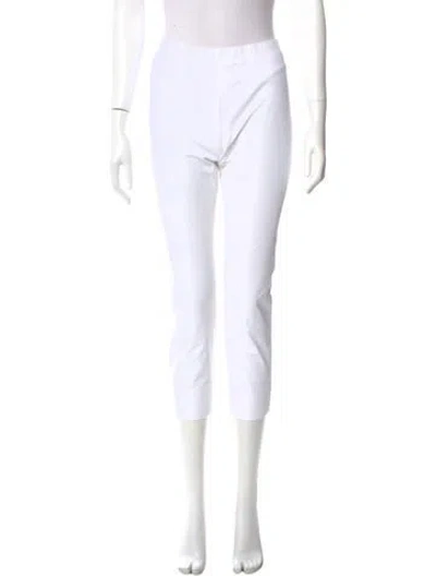 Pre-owned Raffaello Rossi Straight Leg Pants In White