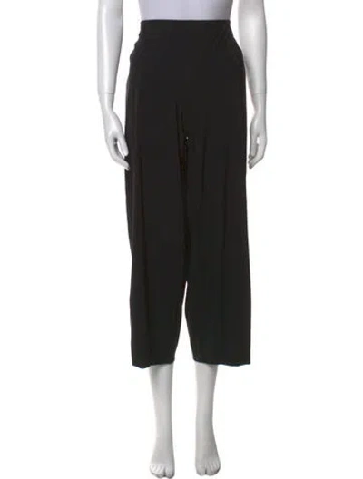 Pre-owned Raffaello Rossi Wide Leg Pants In Black