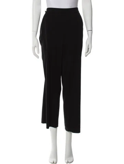Pre-owned Raffaello Rossi Wide Leg Pants In Black