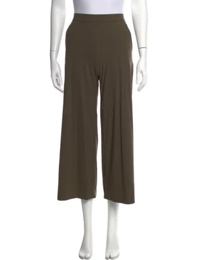 Pre-owned Raffaello Rossi Wide Leg Pants In Green