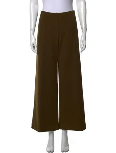 Pre-owned Raffaello Rossi Wide Leg Pants In Green