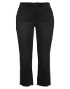 Raffaello Rossi Woman Jeans Charcoal Size 16 Cotton, Polyester, Elastane In Black