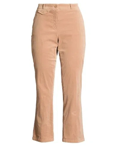 Raffaello Rossi Woman Pants Camel Size 8 Cotton, Elastane In Neutral