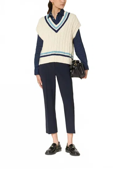 Raffaello Rossi Women's Dora Pant In Navy In Blue