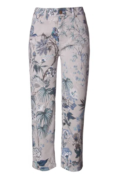 Raffaello Rossi Women's Leyle Denim Pants In Blue Graphical In Multi
