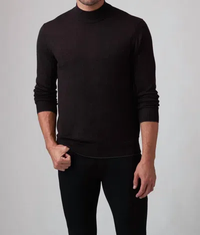 Raffi Bode Mock Neck Sweater In Espresso In Black