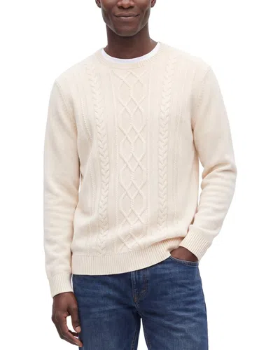 Raffi Cable Wool & Cashmere-blend Crewneck Sweater In White