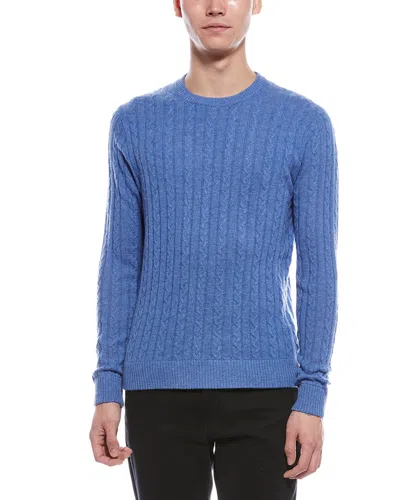RAFFI RAFFI CASHMERE CABLE CREWNECK SWEATER