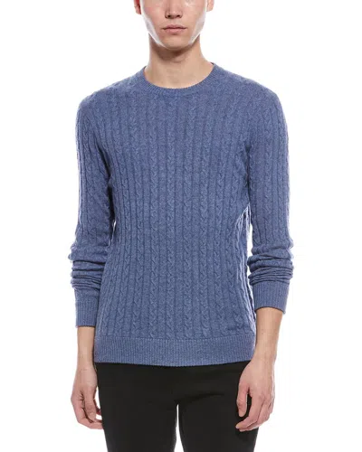 RAFFI RAFFI CASHMERE CABLE CREWNECK SWEATER