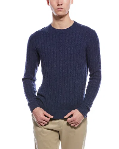 RAFFI RAFFI CASHMERE CABLE CREWNECK SWEATER