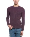 Raffi Cashmere Cable Crewneck Sweater In Brown