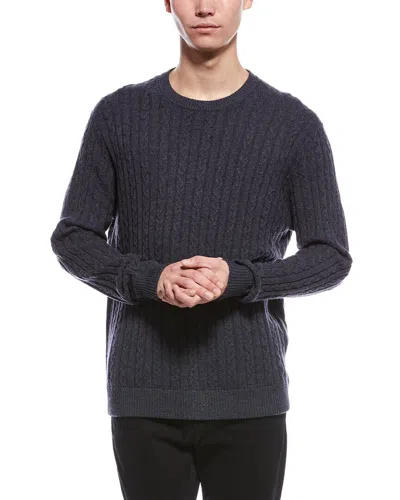RAFFI RAFFI CASHMERE CABLE CREWNECK SWEATER