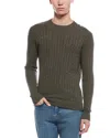Raffi Cashmere Cable Crewneck Sweater In Green