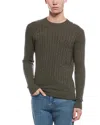 Raffi Cashmere Cable Crewneck Sweater In Green