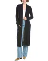 Raffi Cashmere Duster Cardigan In Blue