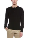 Raffi Cashmere Henley Sweater In Black
